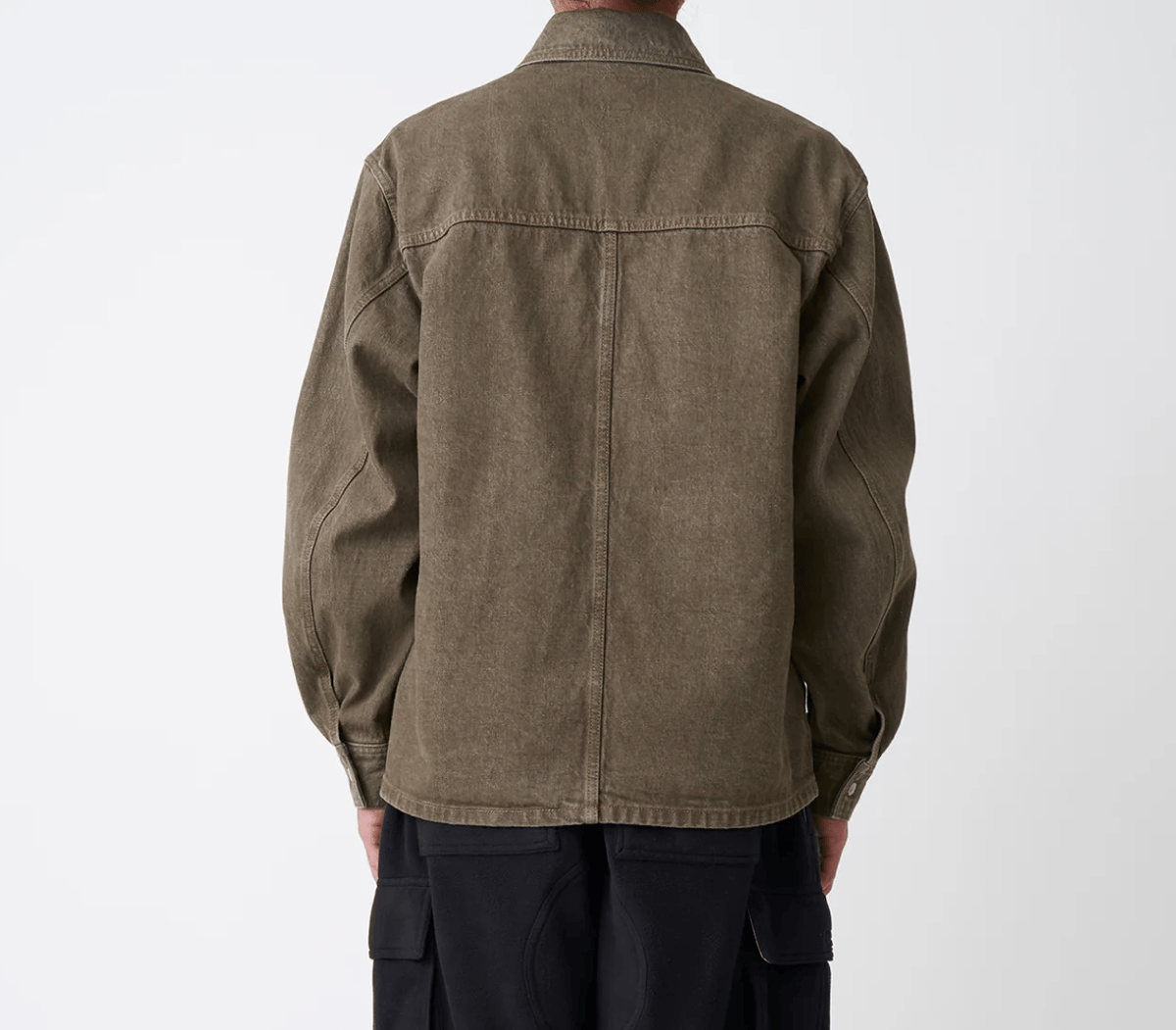 PWA DENIM ZIP-UP JKT KHAKI | LAUG