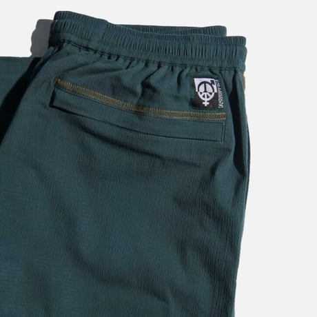 SEXHIPPIES SEERSUCKER TRACK PANT FOREST/ ACID GREEN