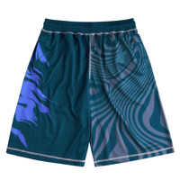 TOKEN DAZED MESH SHORTS DARK TEAL MULTI