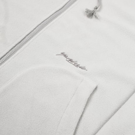YARDSALE FLEECE ZIP HOOD SILVER