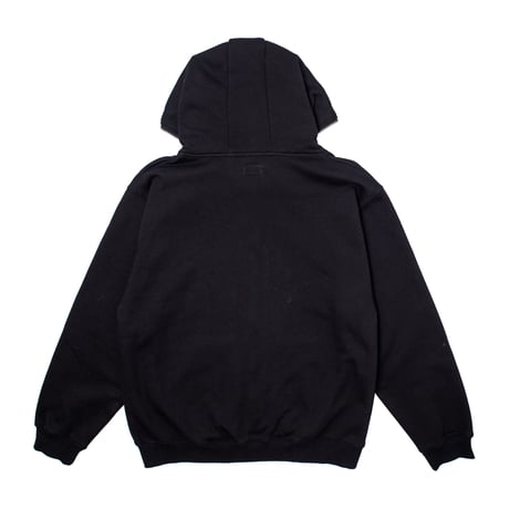 HODDLE ZIP HOOD BLACK