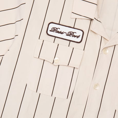 PASS~PORT STRIPED CASUAL SHIRT - CREAM