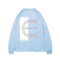 EVISEN E RECTANGLE LS TEE LIGHT BLUE