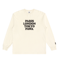 PAWA SPEED SPORTS WORLDWIDE LONG SLEEVE T-SHIRT CREAM