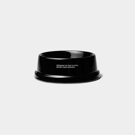 TIGHTBOOTH POTTERY DOG BOWL BLACK