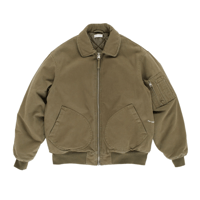 POP TRADING COMPANY FLIGHT JACKET FOUR LEAF CLOVER