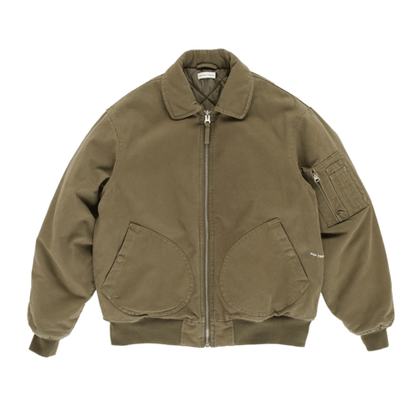 POP TRADING COMPANY FLIGHT JACKET FOUR LEAF CLOVER