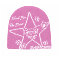 PASSION TARGET PRACTICE FOHAIR BEANIE PINK