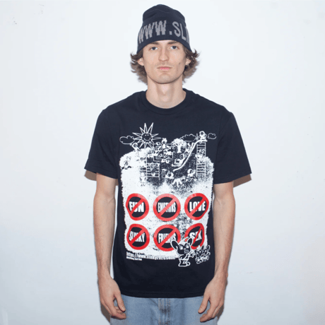 SLINKY PLAYGROUND TEE BLACK