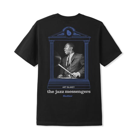 BUTTER GOODS JAZZ MESSENGERS TEE BLACK