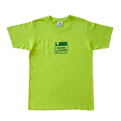 LAUG*ENTRIPPAPER TEE GREEN