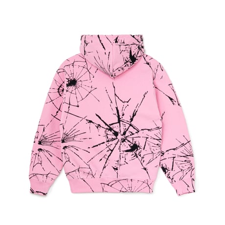 BOTT SHATTERED ZIP HOODIE PINK