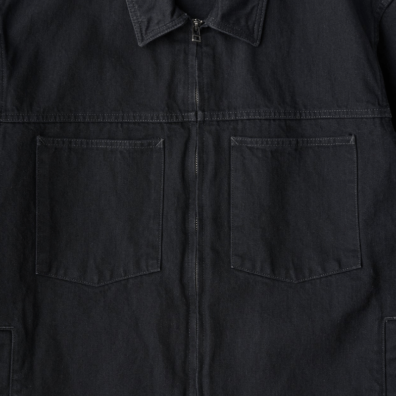 PWA DENIM ZIP-UP JKT KHAKI | LAUG