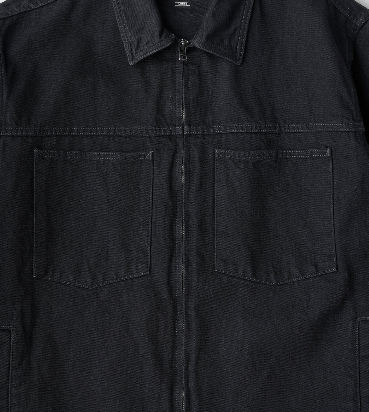 PWA DENIM ZIP-UP JKT KHAKI | LAUG