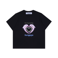 FUNGUYS DOLPHIN BABY TEE BLACK