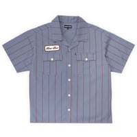 PASS~PORT STRIPED CASUAL SHIRT - LIGHT BLUE