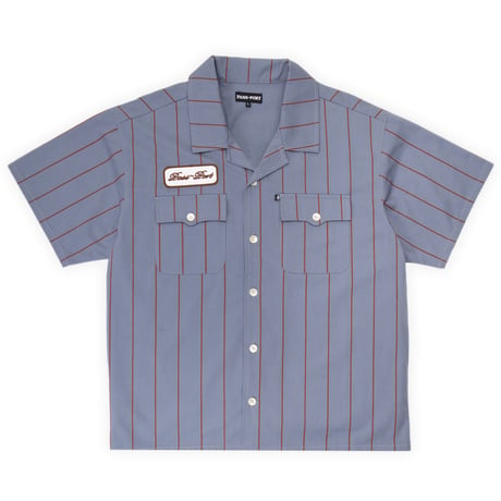 PASS~PORT STRIPED CASUAL SHIRT - LIGHT BLUE