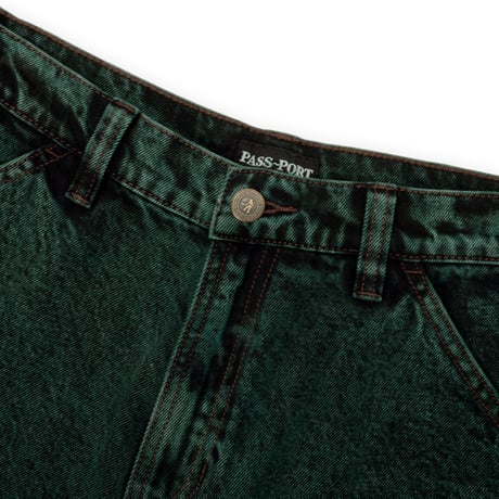 PASS~PORT WORKERS CLUB SHORT - WASHED LIGHT DENIM