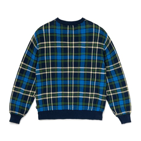 BOTT CHECKED KNIT NAVY