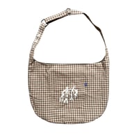 RERUN CARGO BAG GINGHAM BROWN