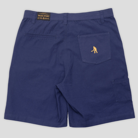 PASS~PORT RIPSTOP DOUBLE KNEE DIGGERS CLUB SHORT - NAVY