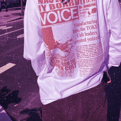 TOKEN EXPOSED LONGSLEEVE TEE WHITE