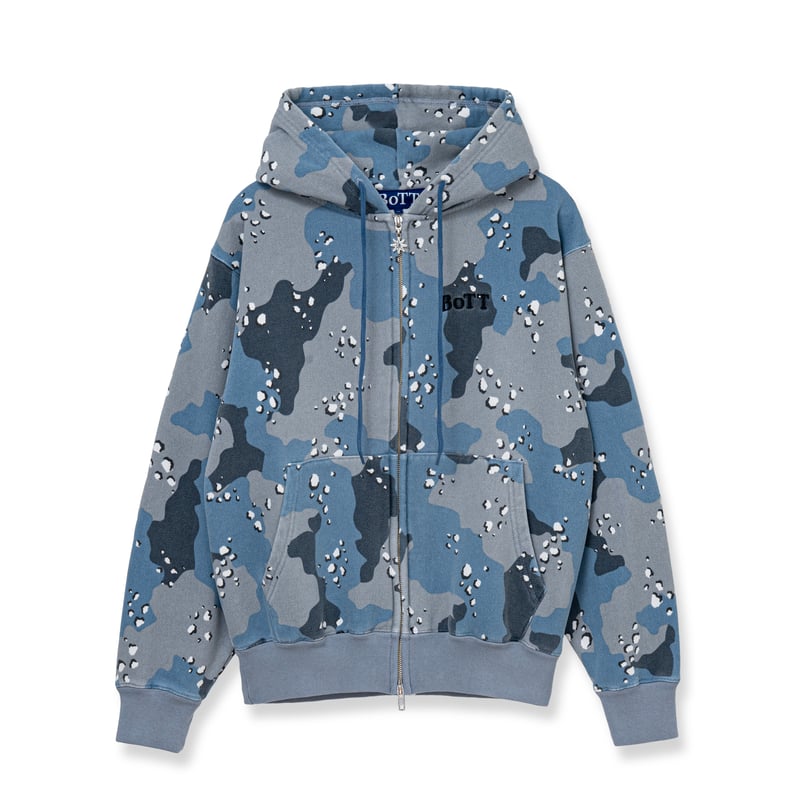 BoTT DESERT CAMO ZIP HOODIE COBALT | LAUG