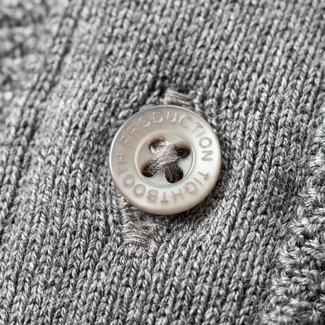 TIGHTBOOTH STRIPE KNIT POLO GREY