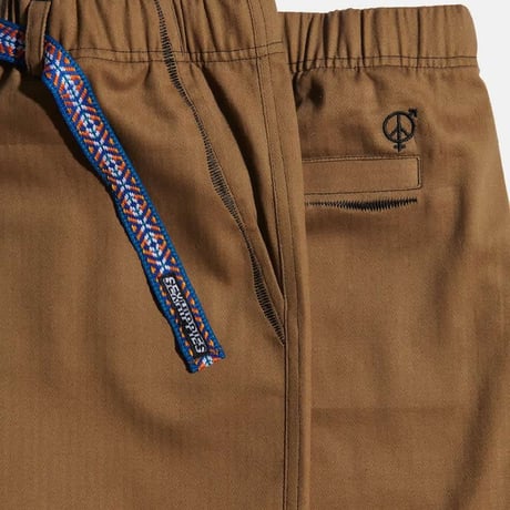 SEXHIPPIES WELDER'S STITCH SHORTS BISON BROWN