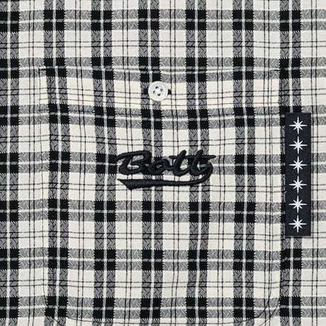 BOTT PLAID S/S SHIRT BLACK