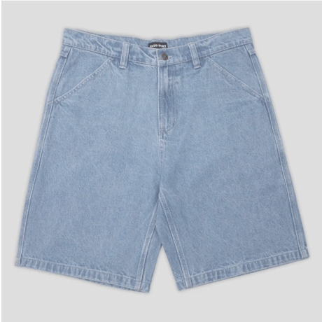 PASS~PORT WORKERS CLUB SHORT - WASHED LIGHT DENIM