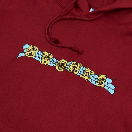 BRONZE 56K SKULLZ HOODY CARDINAL