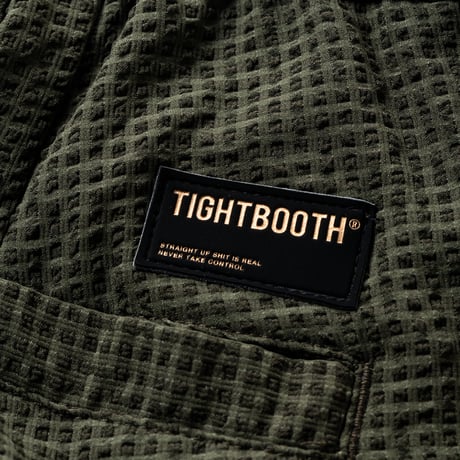 TIGHTBOOTH SEERSUCKER BIG SHORTS BLACK