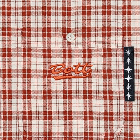 BOTT PLAID S/S SHIRT RED