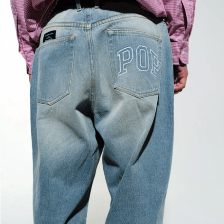 POP TRADING COMPANY DRS PANT WASHED DENIM