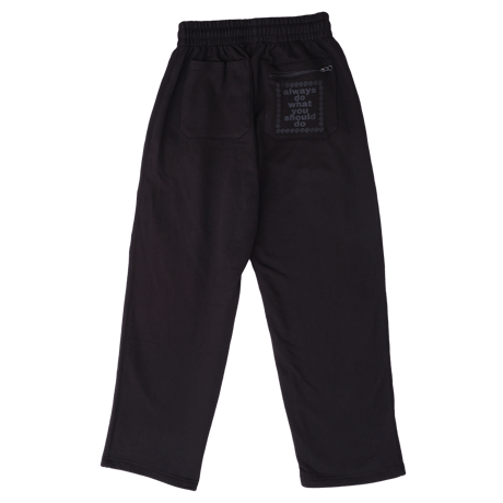 ADWYSD 3116 PREMIUM RELAXED NO CUFFED JOGGER BLACK