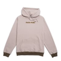 PASSPORT OFFICIAL CONTRAST ORGANIC HOODIE - KHAKI