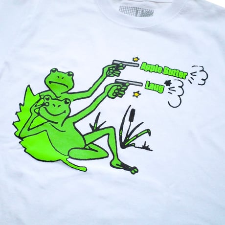 LAUG*APPLE BUTTER STORE  KOPIE TEE WHITE