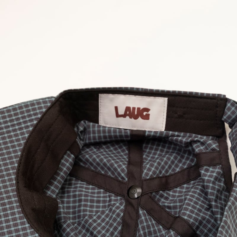 帽子 LAUG PLAID ORGANIC COTTON CAP (BLUE) LAUG PLAID ORGANIC COTTON CAP (BLUE) | LAUG