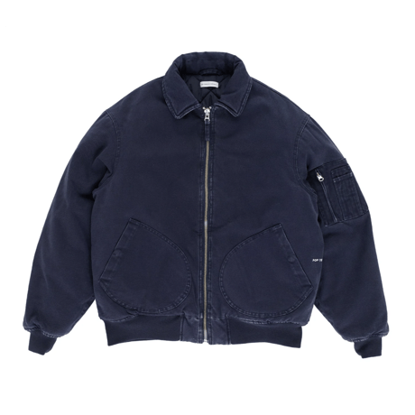 POP TRADING COMPANY FLIGHT JACKET NAVY