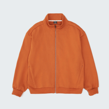PWA CURLY SWEAT ZIP-UP TOPS ALMOND