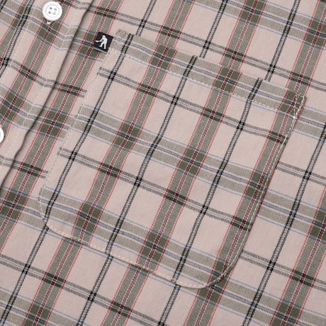 PASS~PORT CHECK LONG SLEEVE SHIRT - SAND