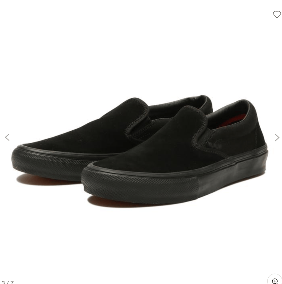 VANS SKATE SLIP ON BLACK SUEDE LAUG