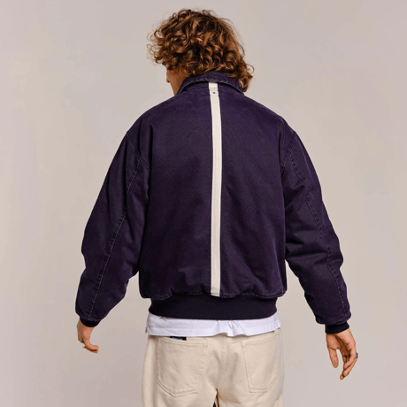 POP TRADING COMPANY FLIGHT JACKET NAVY