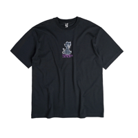 TOKEN PLAID BABY DEVIL TEE BLACK