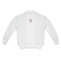 OCTAGON WEB KNITTED SWEATER WHITE