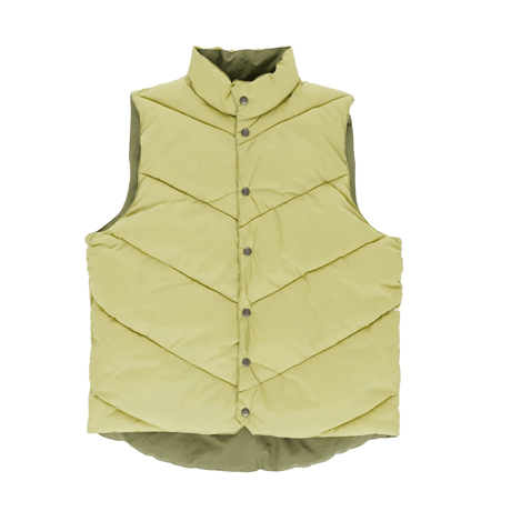 POP TRADING COMPANY QUILTED VEST FOUR LEAF CLOVER/WEEPING WILLOW