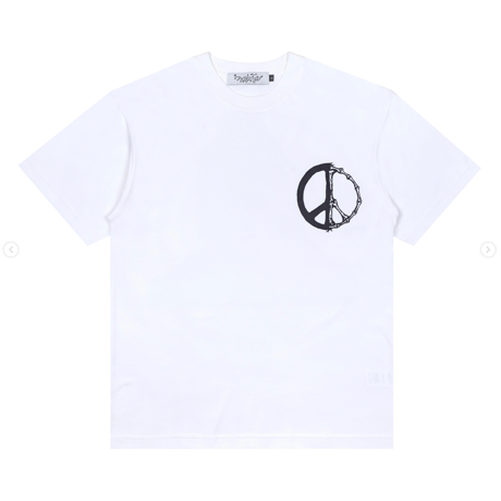 FUNGUYS PEACE BEGINS WITHIN TEE WHITE