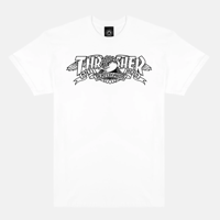 THRASHER x ANTI HERO MAG BANNER TEE WHITE