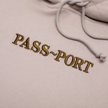 PASSPORT OFFICIAL CONTRAST ORGANIC HOODIE - KHAKI